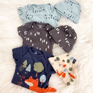 Onesies and beanies sold together